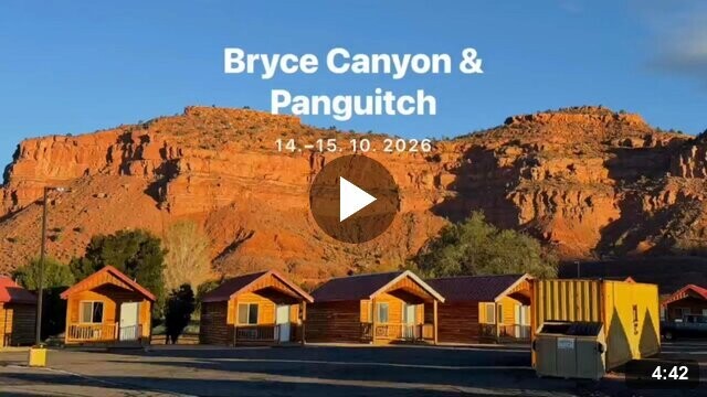 4. Sníh v Bryce Canyonu a Panguitch, 14.–15. 10.